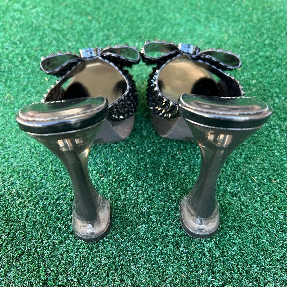 NWT Jeffrey Campbell Gemina Mule Stud Platform Slide Sandal Black 8 - Picture 8 of 16